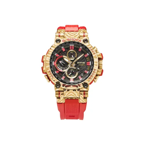 CASIO G Shock MTG Collection Encounter Mountain Collaboration Кварцевый механизм Смольный ремешок Часы Мужские Циферблат Золото