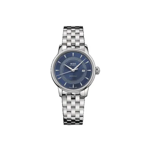 MIDO Baroncelli Collection Автоматический Механический Механизм Женские Часы Зонт 30 мм Синий Циферблат