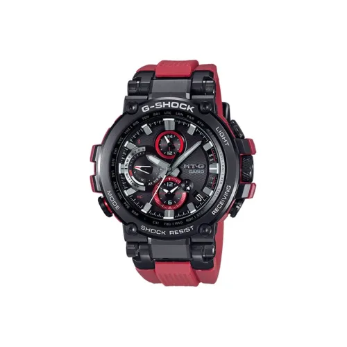 Г SHOCK Г SHOCK MTG Коллекция Железо Сердце Солнечный Кварцевый механизм Смола Ремень Часы Мужские Черный Циферблат