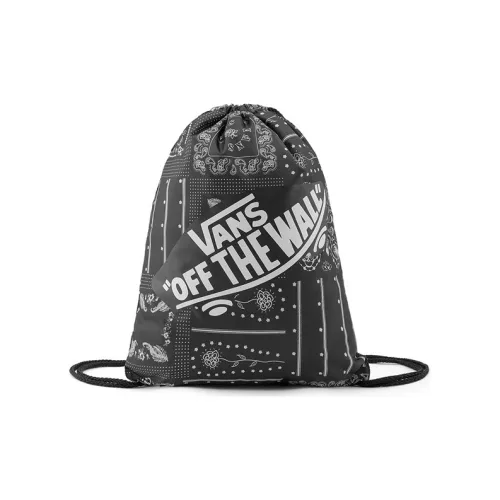 Vans Полиэстер Шнурок Сумка Баскетбольная Сумка Спортивная Сумка Рюкзак Стандартный Унисекс Черный