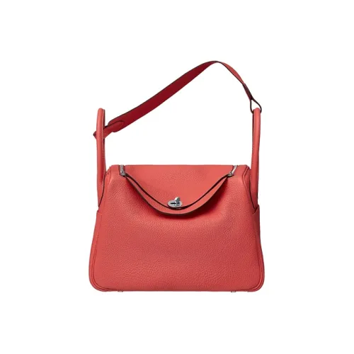 HERMES Lindy Taurillon Clemence Коровья кожа Сумка Сумка через плечо Женская T5 Розовый Jaipur Розовый