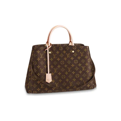 LOUIS VUITTON Кожа Одно Плечо Сумка Большая Женская Коричневая