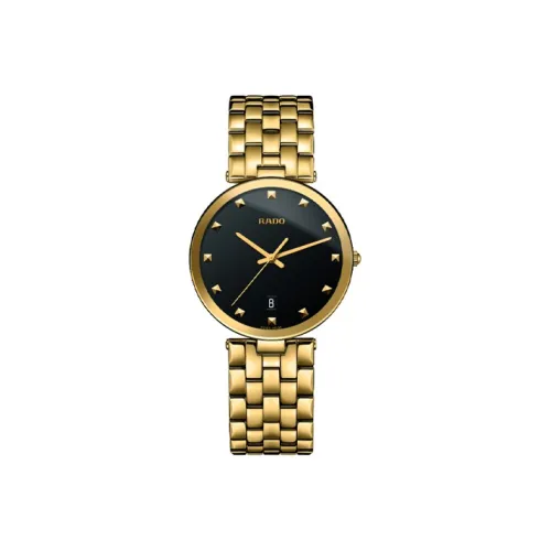 RADO Кварцевый механизм Мужские часы Florence Collection 38mm*6,6mm Черные