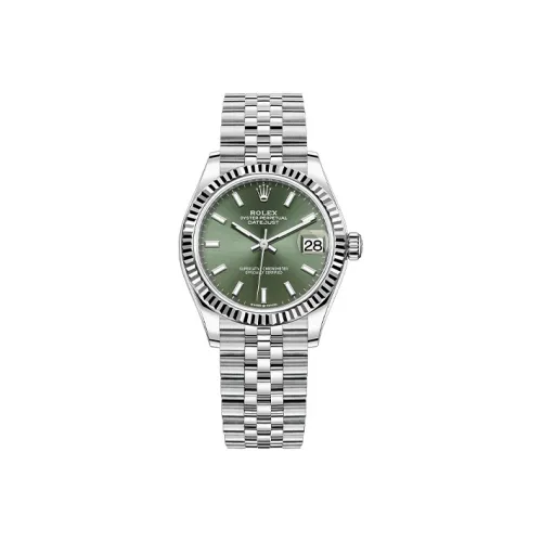 ROLEX Log Series Автоматический Механический Механизм Женские Часы 31 мм Зеленый Циферблат Оистерстил Корпус Оистерстил Ремешок