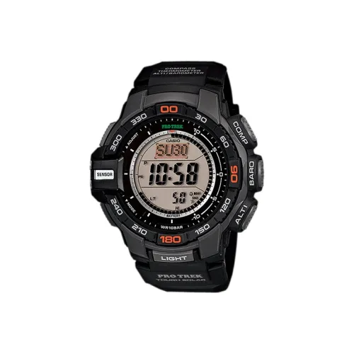 CASIO PRO TREK Collection PRG Коллекция Солнечный Кварцевый механизм Смольный ремешок Часы Мужские Черный циферблат PRG 270 1
