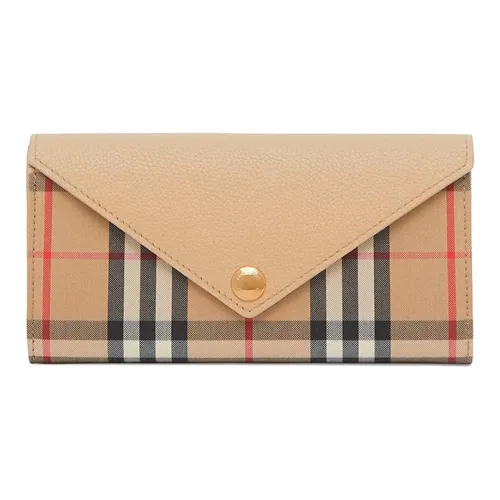 Burberry Хлопок Конверт Сумка Держатель для карт Кошелек Женский Хаки