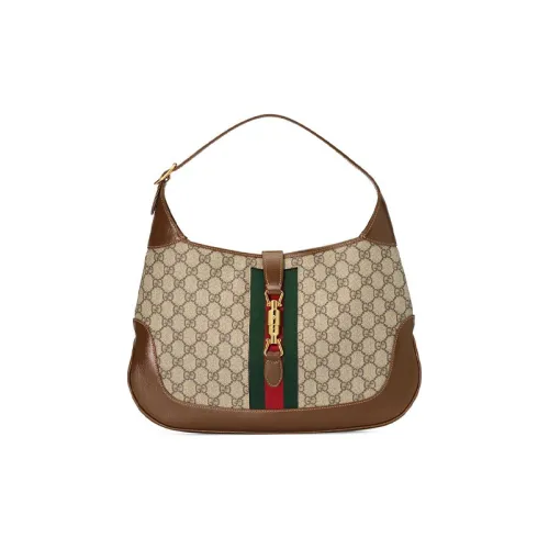 GUCCI Jackie 1961 Кожа Лунный Свет Сумка через плечо Сумка через плечо Женская Умбра Коричневый Многоцветный