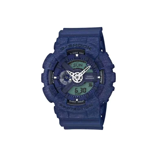 CASIO G Shock Theme Collection Кварцевый механизм Смольный ремешок Часы Мужские Синий циферблат GA 110HT 2A