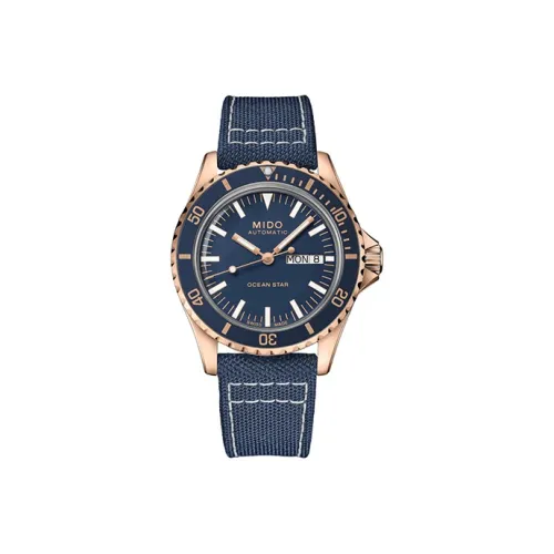 Mido Автоматический Механический Механизм Мужские Часы Leader Submariner 40,5 мм Синий
