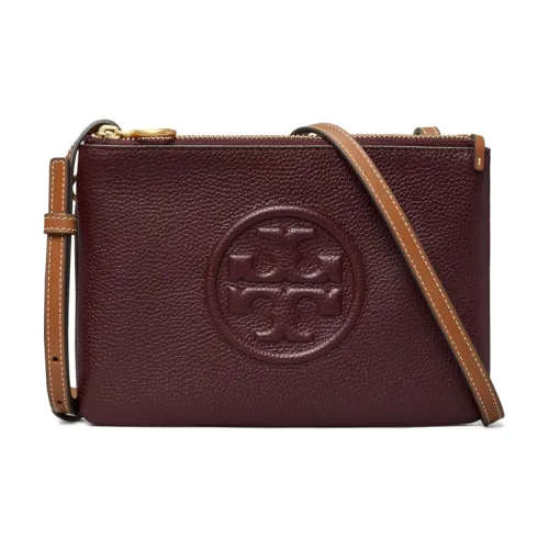 Tory Burch PerryBOMBÉ Кожа Сумка через плечо Женская Инжирный