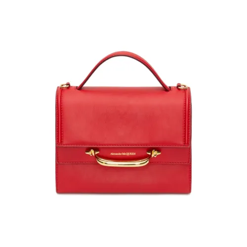 Alexander McQueen Телячья кожа Сумка на одно плечо Женская Красная