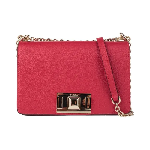 Furla Mimi Collection Кожа Сумка через плечо Мини Женская Красная