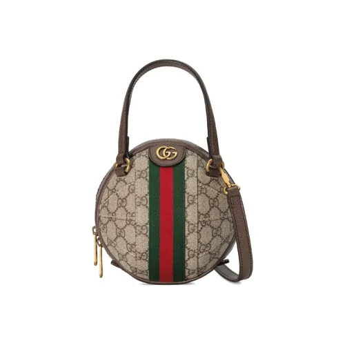 GUCCI Ophidia Canvas Spherical Bag Portable Crossbody Bag Shoulder Bag Unisex GUCCI Ophidia Холст Сферическая Сумка Портативная Сумка через плечо Унисекс