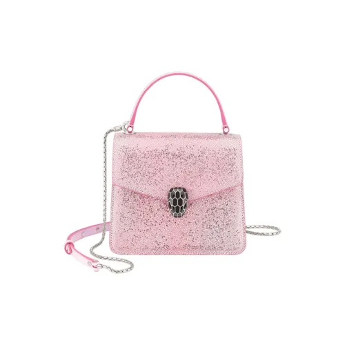 BVLGARI SERPENTI Кожа Galuchat Сумка Женская Розовая