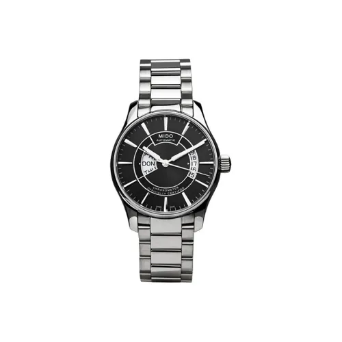 Mido Brunner Series Автоматический Механический Механизм Мужские Часы Часы 40 мм Черный Циферблат Корпус из Нержавеющей Стали