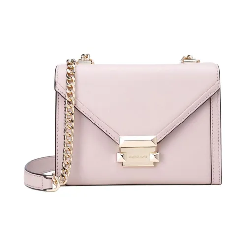 MICHAEL KORS Whitney Коровья кожа Конверт Сумка Сумка через плечо Маленькая Женская Нежно-розовая