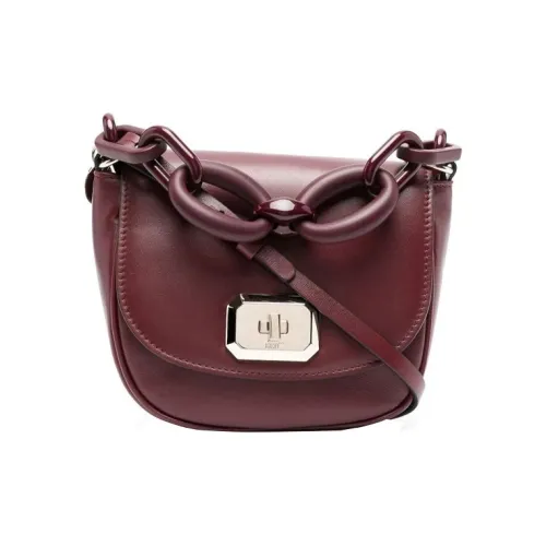 RED VALENTINO Кожа Сумка через плечо Женская Бордовый