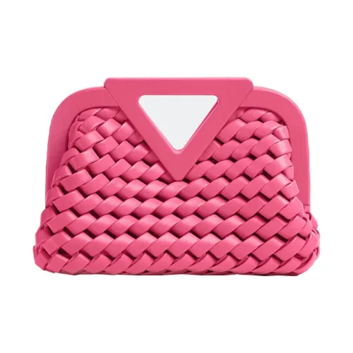 Bottega Veneta Клатч из коровьей кожи женский розовый