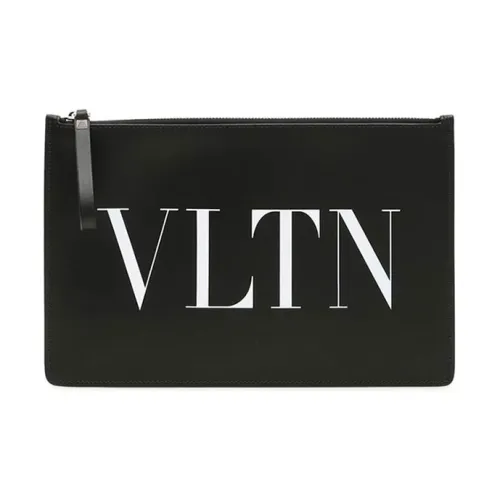 Valentino Кожа Конверт Сумка Клатч Мужской Черный