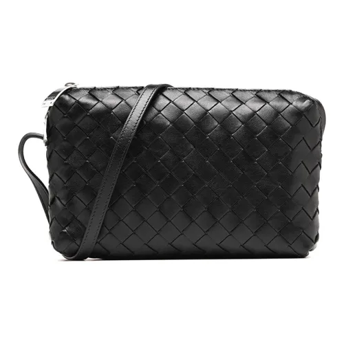 Bottega Veneta Sheepskin Crossbody Clutch Women's Black Bottega Veneta Sheepskin Через плечо Клатч Женские Черный