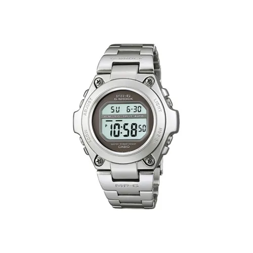 CASIO MR G Series Кварцевый механизм нержавеющая сталь ремешок мужские часы серый циферблат