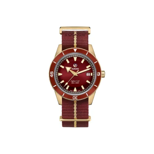 RADO Автоматический Механический Механизм Мужские Часы Captain Cook Collection 42 мм Красные