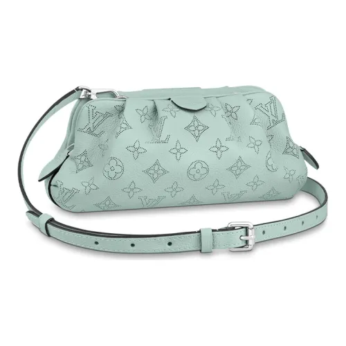 LOUIS VUITTON SCALA Телячья кожа Облачная сумка клатч сумка через плечо мини женский озерный зеленый