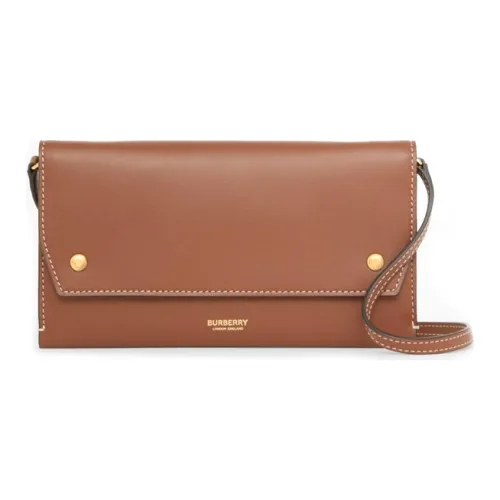 Burberry Чехол для телефона из кожи унисекс коричневый