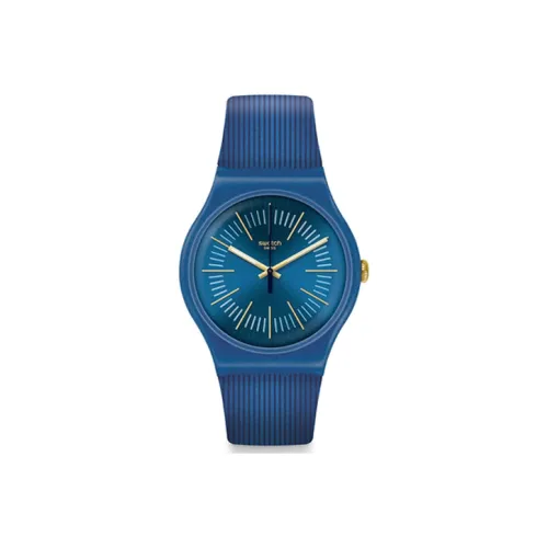 Swatch Quartz Movement Унисекс Часы 41 мм Синие