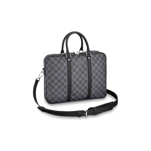 LOUIS VUITTON Холст Доска для ноутбука Сумка для ноутбука Сумка через плечо Сумка Маленькая Мужская Черная