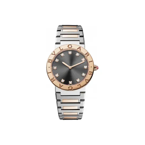 BVLGARI Часы Браслет Из Нержавеющей Стали И Розового Золота 18 Карат