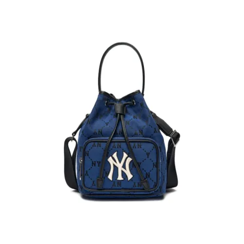 MLB MONOGRAM Коллекция Полиэстер Ведрообразная Сумка Сумка-Ручка Сумка через плечо Стандартная Унисекс Синяя