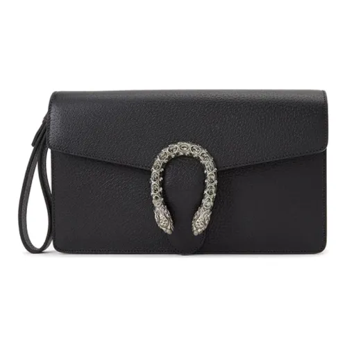 GUCCI Dionysus Кожа Клатч Женские Черный