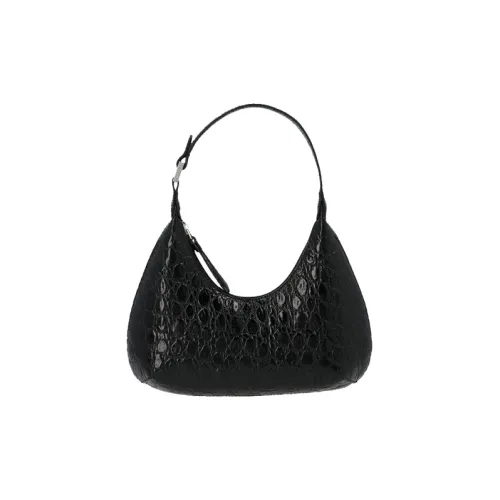 By Far Baby Amber Телячья кожа Полумесяц Сумка Сумка Сумка через плечо Сумка через плечо Стандартная Женская Черная