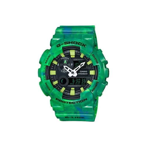 CASIO г Shock г LIDE Коллекция Кварцевый механизм Смольный ремешок Часы Женские Черный циферблат