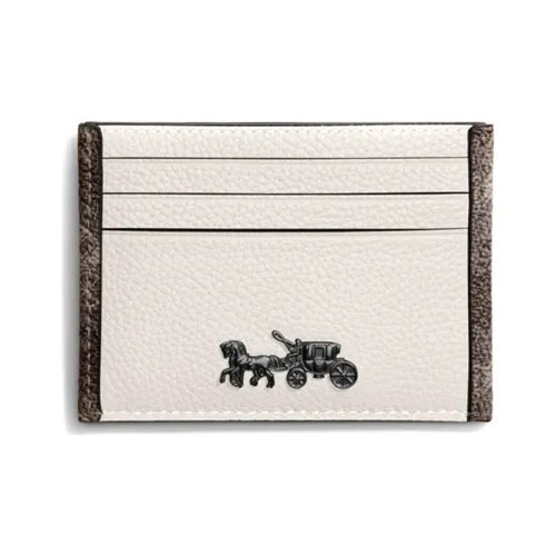 COACH Карточный чехол GRAIN LEATHER Кошелек Держатель для карт Держатель для карт Мужской Белый