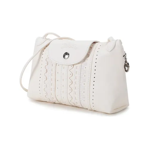 LONGCHAMP Le Pliage Cuir Овчина Сумка на плечо Женская Айвори