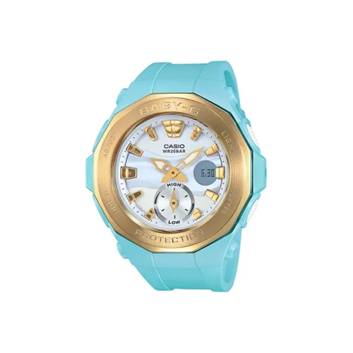 CASIO Кварцевый Movement Женские Детские Часы 46,9mm*45,5mm Синий