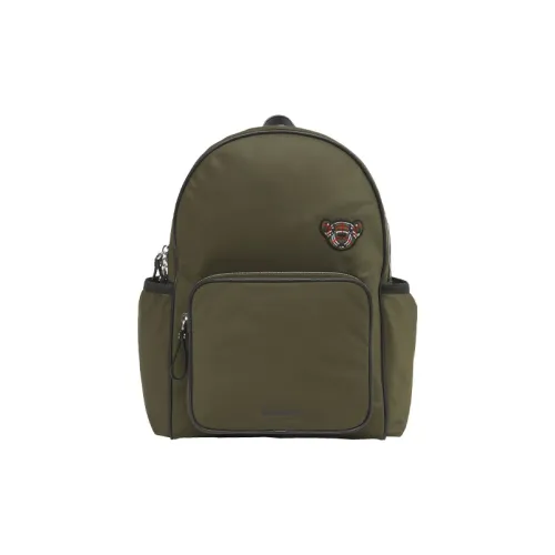 Burberry Thomas Нейлоновый Рюкзак с кожаными вставками для детей армейский зеленый