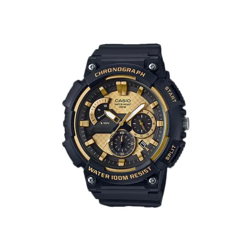 CASIO YOUTH Collection Круглый Аналоговый Кварцевый Механизм Смольный Ремешок Часы Мужские Черный Циферблат