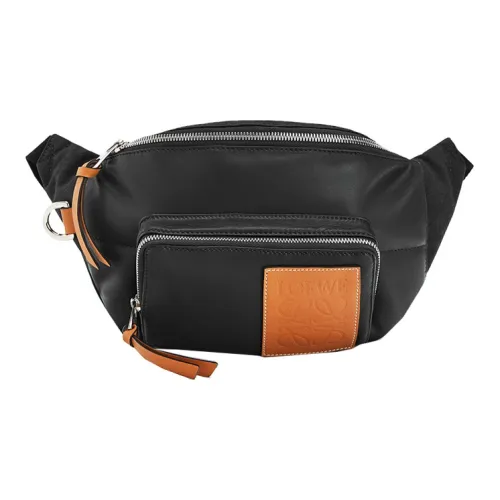 LOEWE Нейлоновая сумка-банка унисекс черного цвета