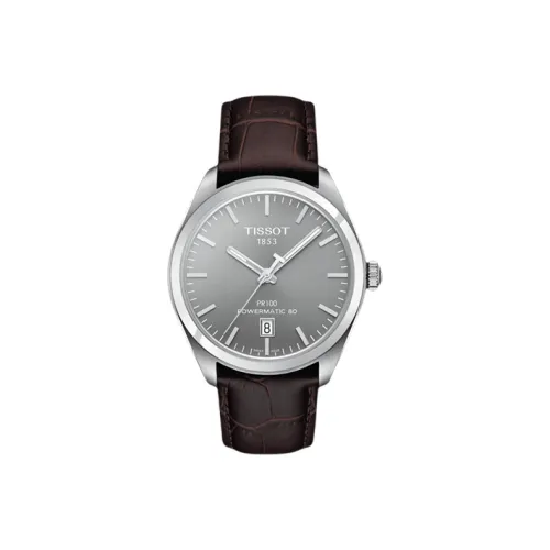 TISSOT Автоматический Механический Часы Мужские из Коллекции PR100, 39 мм, Серый