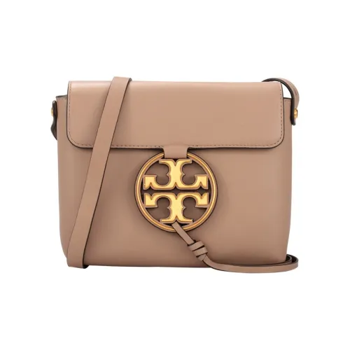 TORY BURCH McGraw Коровья кожа Сумка через плечо Сумка на плечо Средняя Женская Серый