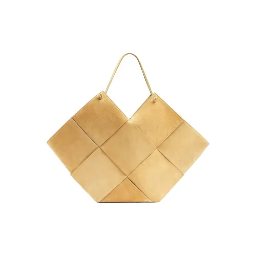 Bottega Veneta Коровья кожа Тоут Сумка Сумка для покупок Сумка Сумка через плечо Женская Сахарная