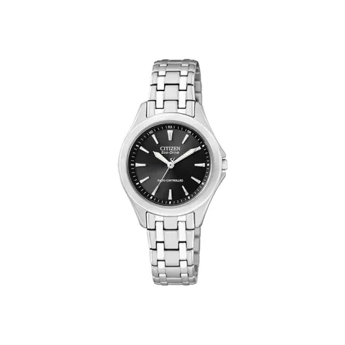 CITIZEN Ecology Drive Collection Светильник Кварцевый механизм Часы 29 мм Женские часы Черный циферблат ES5040 51E