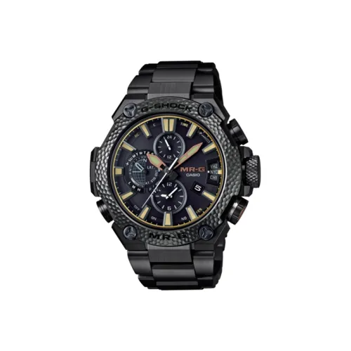 CASIO MR G Series MR G Series Солнечный Кварцевый механизм Титан Ремешок Часы Мужские Черный Циферблат