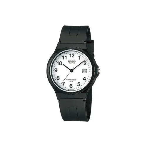 CASIO YOUTH Collection Круглый Аналоговый Кварцевый механизм Смольный ремешок Часы Мужские Белый циферблат