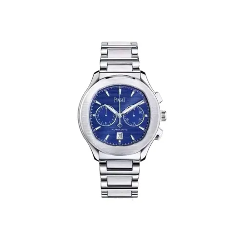 PIAGET Автоматический Механический Механизм Мужские Часы PIAGET POLO 42 мм Синий