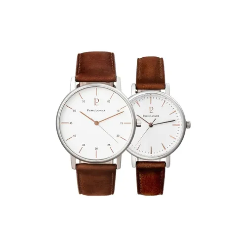 PierreLannier Interest Collection Наручные часы Кварцевый механизм 39 мм Белый циферблат Унисекс 403C604 403C104