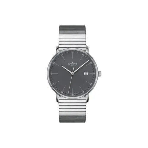 JUNGHANS Автоматический Механический Movement Унисекс FORM Series Часы 39,3mm*9,5mm Черные